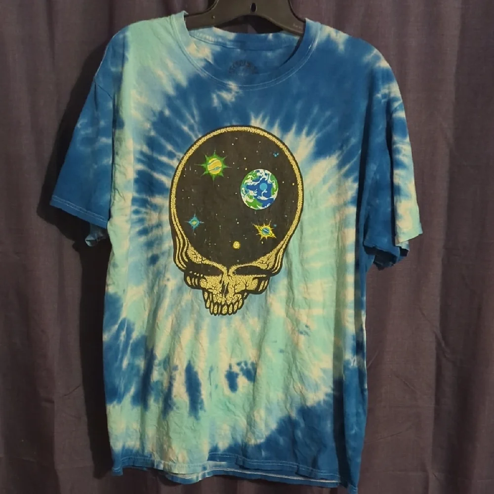 Grateful Dead Blue Tie-Dye Shirt - Picture 3 of 6